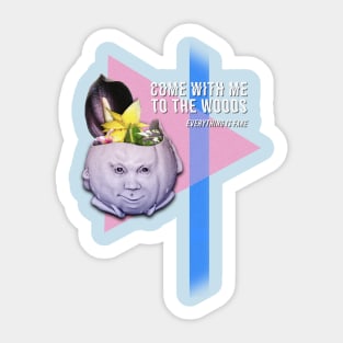 Come With Me To The Woods Sticker